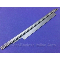 Quarter Window Rear Horizontal Trim - Plastic Fastening Strip Left (Fiat Pininfarina 124 Spider All) - OE NOS