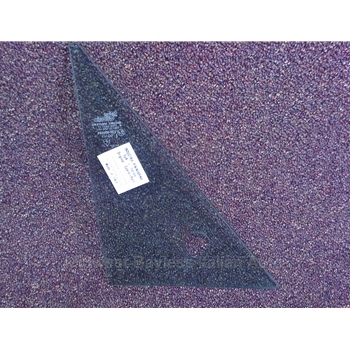 Wing Vent Quarter Window Glass Left / Right w/Hole (Fiat Pininfarina 124 Spider 1983-85) - U8