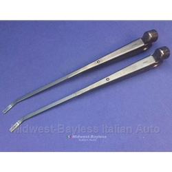       Wiper Arm 2x PAIR Black  (Fiat 124 Spider Pininfarina 1968-85) - U8