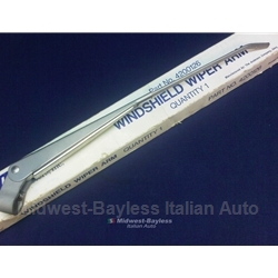      Wiper Arm - Push On Silver (Fiat 124 Sedan, 850 Coupe 1971, 128, X1/9) - OE REPLACE