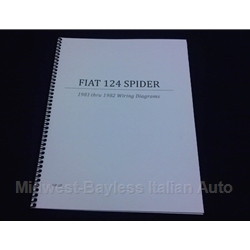 Wiring Diagrams Manual (Fiat 124 Spider 1981-82) - NEW