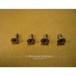 Targa Hook Receiver Plate M4x10 Screw Set (Fiat Bertone X1/9 All) - NEW