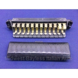 Fuse Block Box - 12 Fuse + Cover (Fiat X19 1973-78) - OE / RECONDITIONED