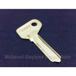 Key Blank - Door/Trunk 3-Series (Fiat X1/9 1985-88, 124 Cpe/Sedan, 131, 128) - OE NOS