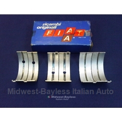 Main Bearing SET 3-Width (Fiat 850 817cc/843cc/Early 903cc Std.) - OE NOS