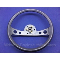 Steering Wheel - Grey Textured Style (Lancia Scorpion) - U8