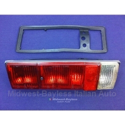 Tail Light Assembly - Left - Red (Fiat 124 Spider 1970, 1973-78) - OE NOS