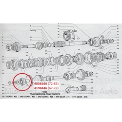 Trans Bearing Front Cluster Lay Shaft (Fiat 124 Spider / Coupe 5-Spd 1973-On) - NEW