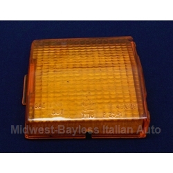 Turn Signal Lens Rear Left Amber (Fiat 124 Spider 1970, 1973-78) - OE NOS