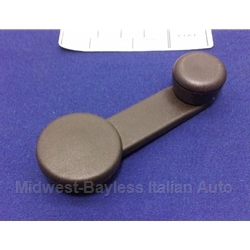 Window Crank Handle - Brown (Fiat Bertone X1/9 1979-88) - OE NOS