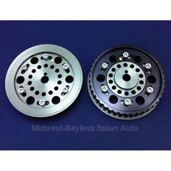Adjustable Cam Gear PAIR 2x DOHC ALUMINUM (Fiat Pininfarina 124 Spider, 131, Lancia DOHC All to 1985) - NEW