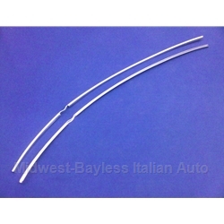  Door Edge Protector Stainless Trim SET (Fiat 131 2-Door All) - OE NOS