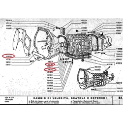 Transmission Bell Housing 5-Spd (Fiat 124 1967-71 w/1438cc) - U8