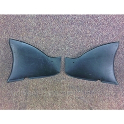 Interior Rear Quarter Trim Panel PAIR - Black (Fiat 124 Spider All) - U8