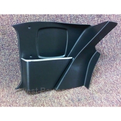  Kick Panel Pocket Front Left w/Speaker Area Black (Fiat Pininfarina 124 Spider 1979-85 + All) - NEW
