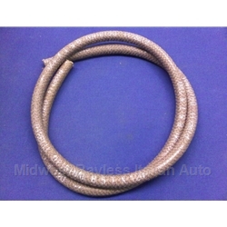  Brake Fluid Clutch Fluid Hose from Reservoir - 5mm Braided - 48" (Fiat 124 Spider, 128, X19, 850, Lancia) - OE NOS