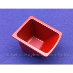 Console Center Rear Cup Red (Fiat 124 Spider 1979-82) - OE NOS