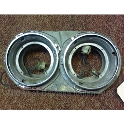 Headlight Bucket Assembly Dual Lamp Right (Lancia Beta Coupe Zagato 1981-On) - U8