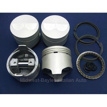  Piston Set 87.0mm SOHC - Late Style (Fiat Bertone X1/9, 128, Yugo All) - NEW