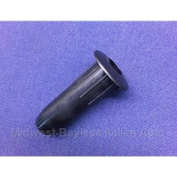 Head Rest Post Trim Bushing Insert - BLACK (Fiat Pininfarina 124 Spider All) - OE NOS