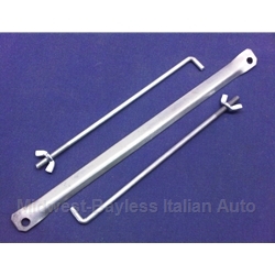 Battery Bracket Hold Down Clamp Assembly  (Fiat 124 Spider 1975-On) - NEW