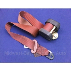 Seat Belt Retractor - 3-Point Red / Burgundy (Fiat Pininfarina 124 Spider 1980-82) - U8