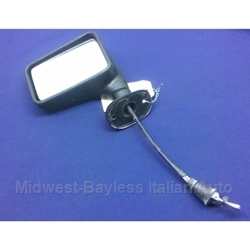 Side View Mirror Left 2000 Late Style (Fiat 124 Spider 1979-82) - U7.5