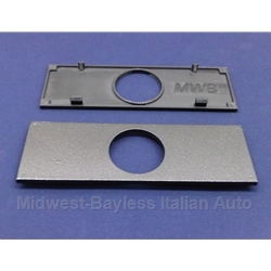 Radio Blanking Plate w/One Gauge Opening (Fiat Bertone X1/9 1979-88) - NEW