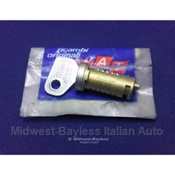 Door Lock Cylinder w/key (Fiat 124 Sedan/Coupe, 128, 850) - OE NOS
