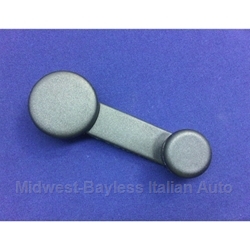 Window Crank Handle - Black (Fiat Bertone X1/9 1979-88) - OE NOS