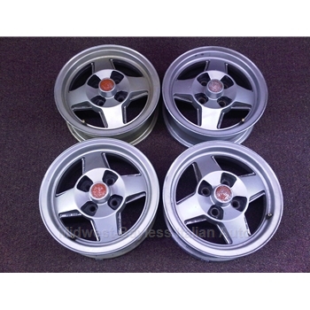 Alloy Wheels SET 4x BWA "Sportstar" 13x5 (Fiat X1/9, 124, 850, 128, 131) - U8