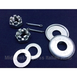 Control Arm Front Upper Pivot Shaft Hardware Kit (Fiat 600, 850, 1100, 1200, 1500) - OE NOS