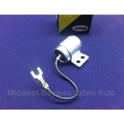 Ignition Condenser - Short Wire (Fiat 124, 131 1975-78 w/Marelli S144CBY Dist.) - OE