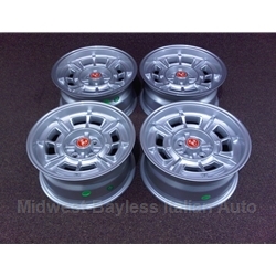       Alloy Wheels SET 4x Cromodora CD-68 15x7" - For Flared Fenders (Fiat 124, X1/9, 850, 128, 131) - NEW