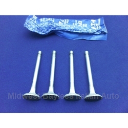 Exhaust Valve 31mm SET 4x (Fiat 124 Sedan Wagon 1967-73 1197cc/1438cc Pushrod) - OE NOS