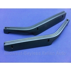 Arm Rest PAIR - Black Vinyl / Black Piping (Fiat Bertone X1/9, 124 Spider) - U8