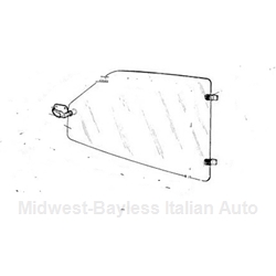 Quarter Window Glass Rear Right w/Latch (Yugo All) - U8
