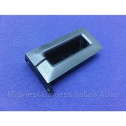 Seat Belt Guide Trim Rear Right Black (Fiat Pininfarina 124 Spider 1978-On) - U8