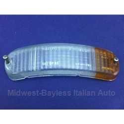 Turn Signal Lens Front Left AMBER/CLEAR (Fiat 850 Spider 1966-67 + Lamborghini) - U8