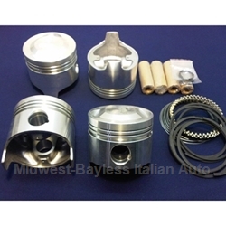 Piston Set 84.0mm DOHC - 8mm High Compression (Fiat Pininfarina 124, 131, Lancia Beta All 1.8/2.0) - NEW