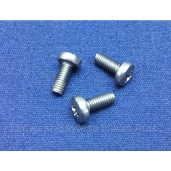 Headlight Bulb Retaining Ring Screw SET 3x Stainless 4mm for SIEM (Fiat / Lancia All) - NEW 