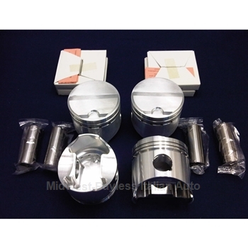 Piston Set 66.0mm - Forged High Compression 10:1 w/Rings (Fiat 850 All) - NEW