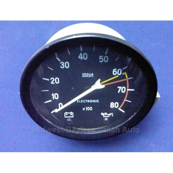 Tachometer 8000 RPM - 6200Y/6500R (Fiat 124 Spider 1979-80) - U8