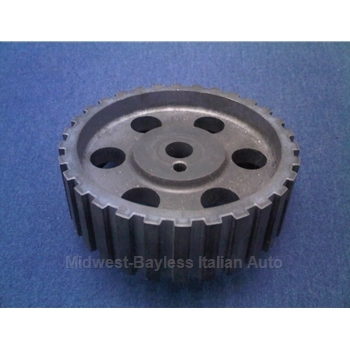 Auxiliary Shaft Pulley SOHC 1.5l Steel 6-Hole (Fiat Bertone X1/9 1979-88, Yugo, Ritmo + All SOHC) - OE NOS