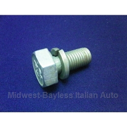 Brake Caliper Bracket Bolt M10x21mm w/Washer (Fiat Bertone X1/9, Strada/Ritmo, Lancia Scorpion/Montecarlo) - OE / RENEWED