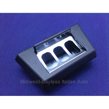 Ashtray Front Black (Pininfarina 124 Spider 1983-85) - OE NOS