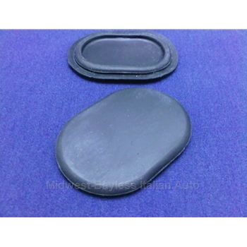 Body Plug Oval Rubber Large for 60mm x 40mm Opening (Fiat Bertone X1/9 All) - OE NOS