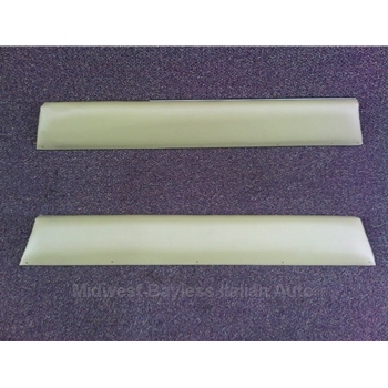   Door Panel - Upper Padded Plate - PAIR 2x Complete - Pininfarina Beige (Fiat Pininfarina 124 Spider 1979-85) - OE NOS