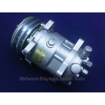 Air Conditioning Compressor - R12 Compliant - AN Fittings (Fiat / Lancia) - OE