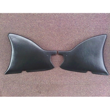 Interior Rear Quarter Trim Panel PAIR - Black (Fiat Pininfarina 124 Spider 1978-85)